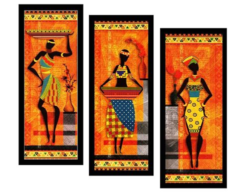 Paintings Villa Wood Floral Wall Painting, Multicolor, Set of 3 ...