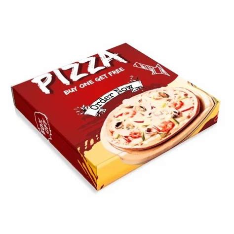 Corrugated Pizza Box - Single Wall 3 Ply Printed Corrugated Pizza Box ...