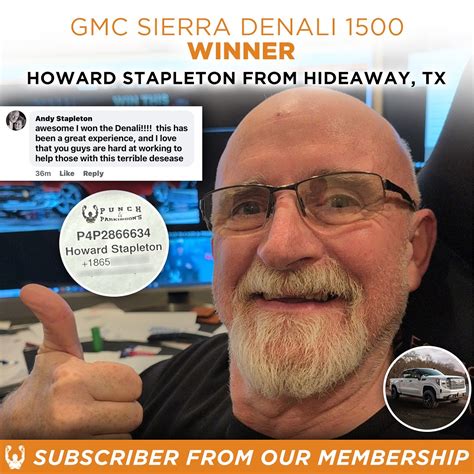 Punch 4 Parkinson's ™️ | 🎉The GMC Denali Live Drawing 🎥 🚨WINNER ALERT 🚨 ...