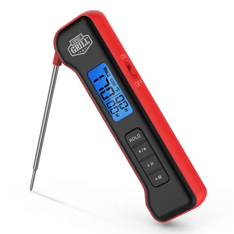 Expert Grill ABS Pocket Digital Instant Read Meat Grilling Thermometer ...