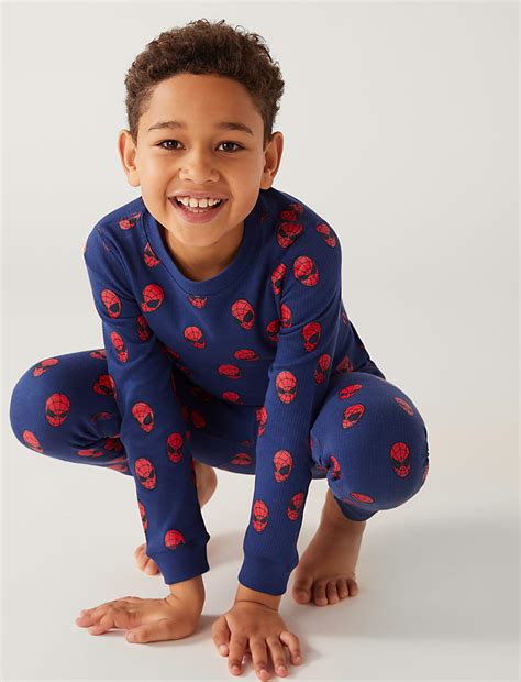 Buy 2pc Thermal Cotton Blend Spider-Man™ Set at Marks & Spencer