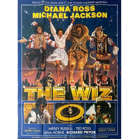 THE WIZ French Movie Poster - 47x63 in. - 1978