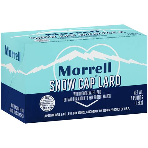 John Morrell Snow Cap Lard, 4 lb - Walmart.com