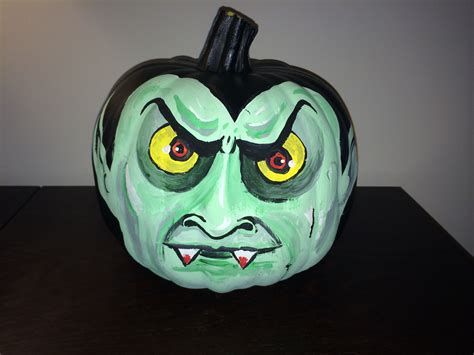 Vampire Painted Pumpkin