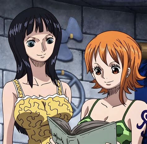 nami and robin | Nico robin, 90s cartoon shows, One piece nami