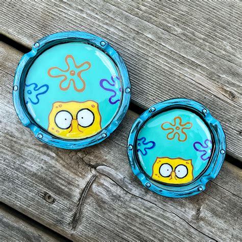 Spongebob Ashtray Window Watcher Meme Design Funny Handmade, Jesmonite ...
