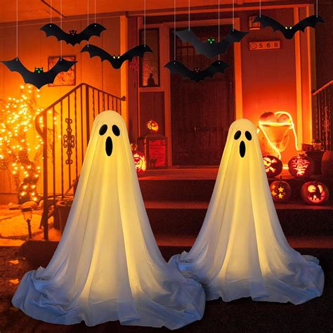 Amazon.com: 2 Packs Halloween Decorations Outdoor, 65''Hanging Spooky ...