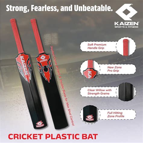 PLASTIC BAT - BLACK – KAIZEN SPORTS
