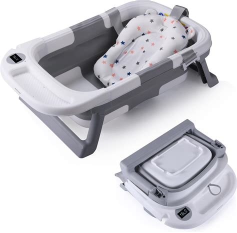 Amazon.com: WWUIUIWW Foldable Baby Bath Tub,Newborn Baby Bath Tub with ...