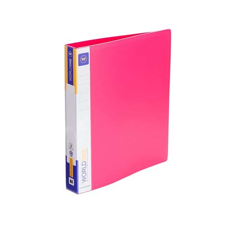 Worldone 2D Ring Binder 17mm Chrome Plated Clip with 1.2mm Thick PP Sh ...
