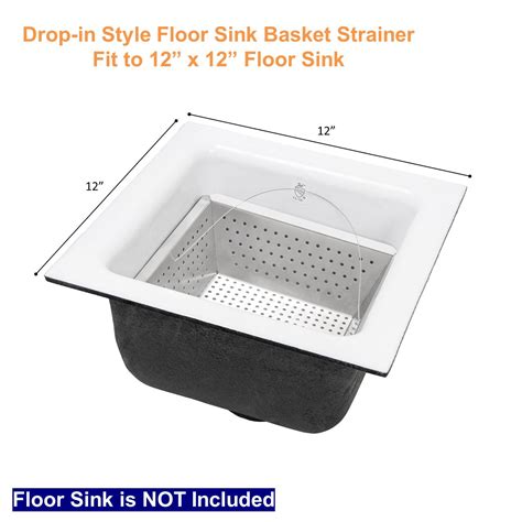 Leyso Stainless Steel Floor Sink Drop-in Basket Strainer Sink Drain Co
