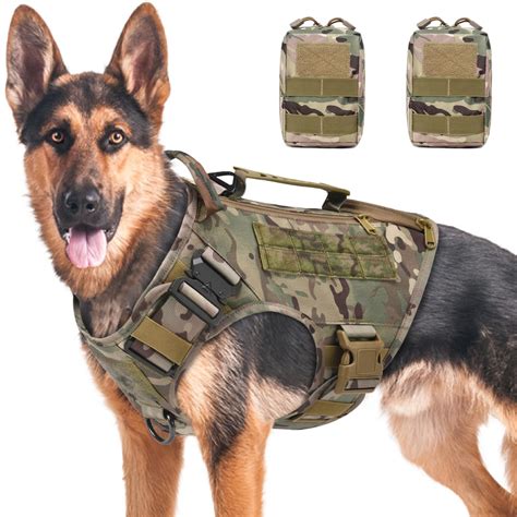 Tactical Dog Harness for Medium and Large Dogs No Pull Adjustable Dog ...