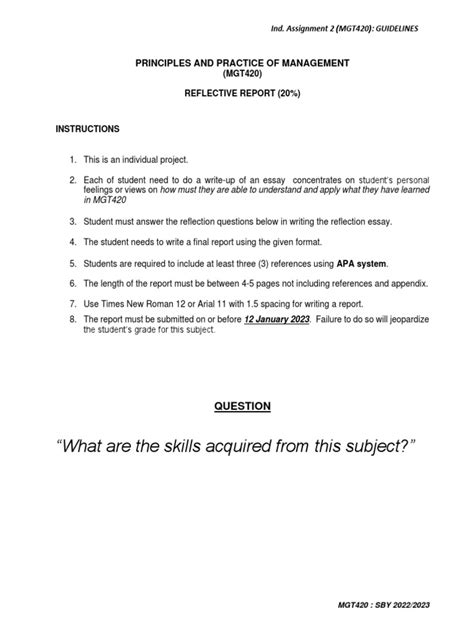 Image result for Reflection Assignment Examples