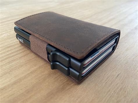 Double-Barrel Pop Up Wallets - Leather Card & Cash Wallet