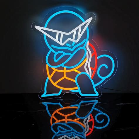 Squirtle Neon Sign for Bedroom Wall Decor, Anime India | Ubuy