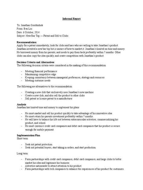 Informal Report Example 的图像结果