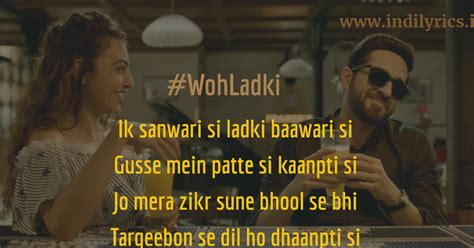 Woh Ladki | AndhaDhun | Arijit Singh | Full Audio Song Lyrics with ...