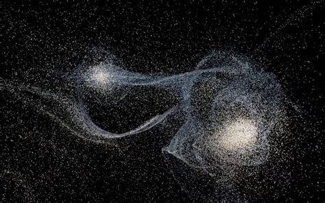 Galaxy Collision Simulation 的图像结果