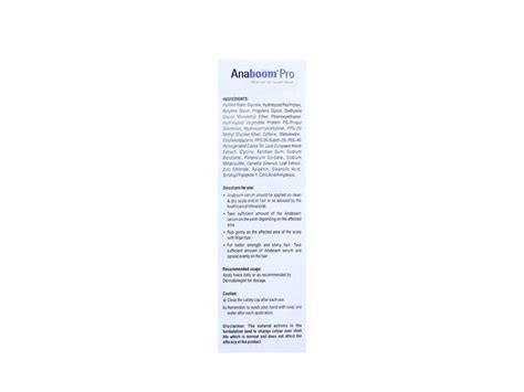 Anaboom Anti - Hair Fall Serum, 60ml online : ClickOnCare
