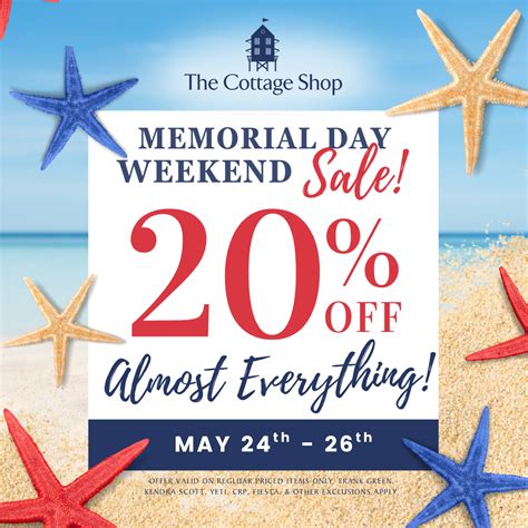 MEMORIAL DAY WEEKEND SALE – The Cottage Shop