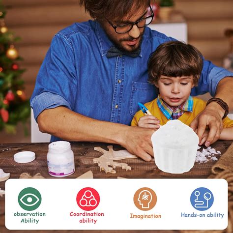 Buy Amosfun 12pcs White Foam Cupcake Model Polystyrene Foam Dummy Cake ...