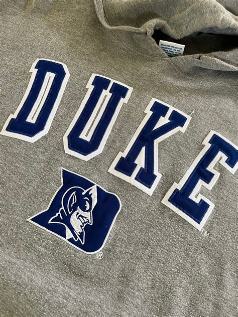 Vintage Duke University Hoodie Sweatshirt Size 3XL Quality Embroidered ...