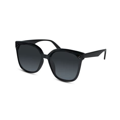 Oversize Black Cat eye Sunglasses For Women – LensKandy