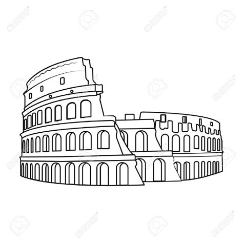 Roman Colosseum Drawing at GetDrawings | Free download