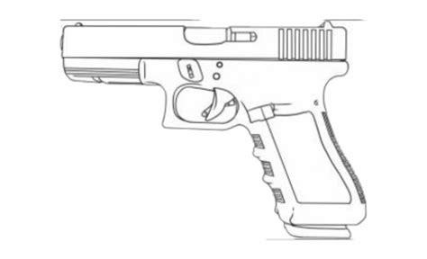 Drawing Of A Gun - Papirio
