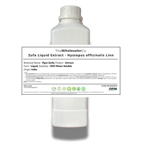 Zufa Water Soluble Extract - Hyssopus officinalis Linn ...