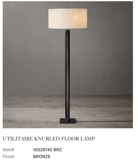 2x knurled floor lamps - RH | Floor lamp, Table lamp, Home decor