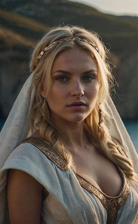 AI generated a beautiful blonde woman in a greek costume 38903468 Stock ...