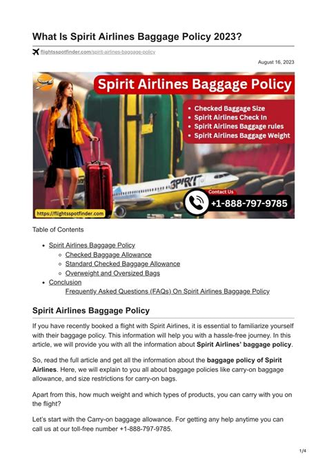 PPT - What Is Spirit Airlines Baggage Policy 2023 PowerPoint ...