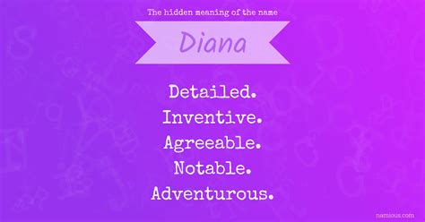 The hidden meaning of the name Diana | Namious