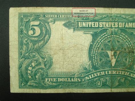 1899 $5 Five Dollar Indian Chief Silver Certificate Large Note