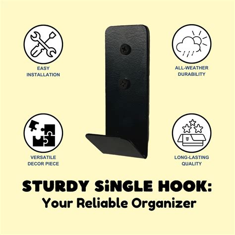 Fold Over Wall Hook, Wide J Robe Hook, Folding Wall Coat Hooks – Pillars Customs