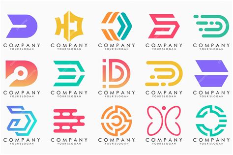 Premium Vector | Abstract letter d logo icon set design for business of luxury elegant simple - Abstract Letter D