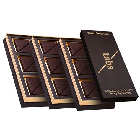 Tabs Chocolatesquares For Couples 3 Boxes Dark Chocolate Bar To ...