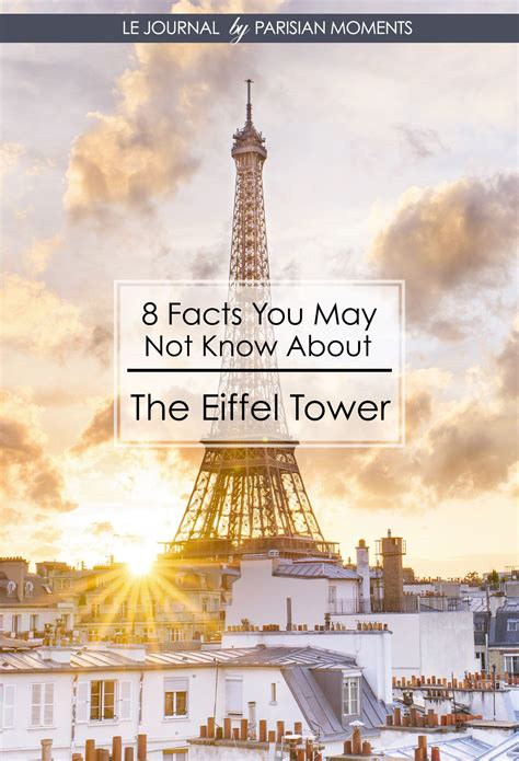 8 Facts YOU MAY NOT KNOW About The Eiffel Tower — Parisian Moments | Eiffel tower, Eiffel tower ...
