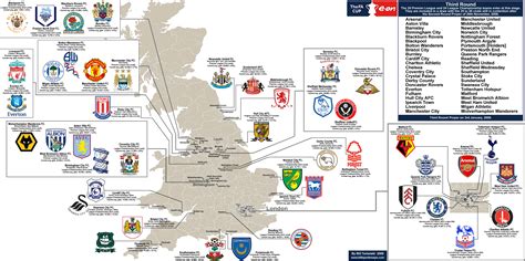 Map Of British Premier League Teams