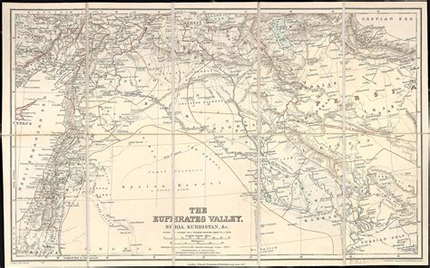 Old Map of Middle East [1900] The Euphrates Valley : Syria, Kurdistan, &c – Relic Map Co.