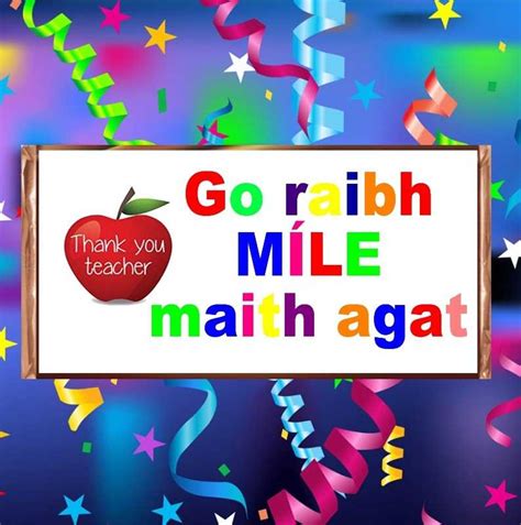 Go Raibh Maith Agat Chocolate | Personalised Chocolates