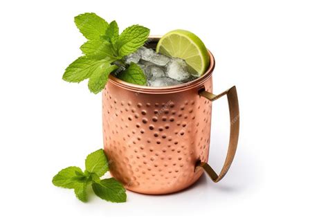 Premium Photo | Moscow mule cocktail isolated on white background