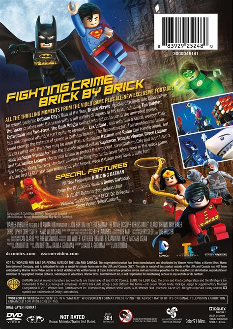 “Lego Batman: The Movie – DC Super Heroes Unite” Blu-Ray, DVD Package ...