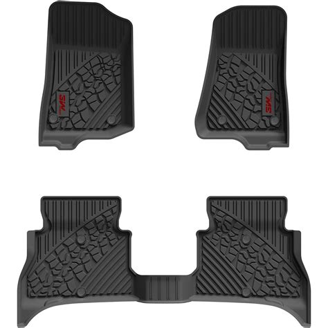 3W Jeep Wrangler 4XE Custom Floor Mats 2021-2025 Hybrid 4 Door TPE ...