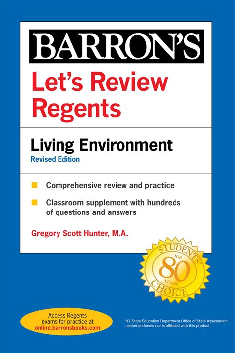 Let's Review Regents: Living Environment Revised Edition | Book by Gregory Scott Hunter ...