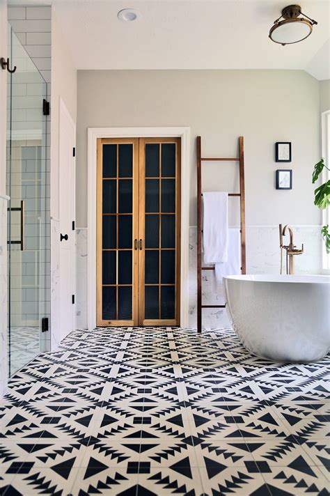 Bathroom Floor Tiles Black And White Pattern | Floor Roma