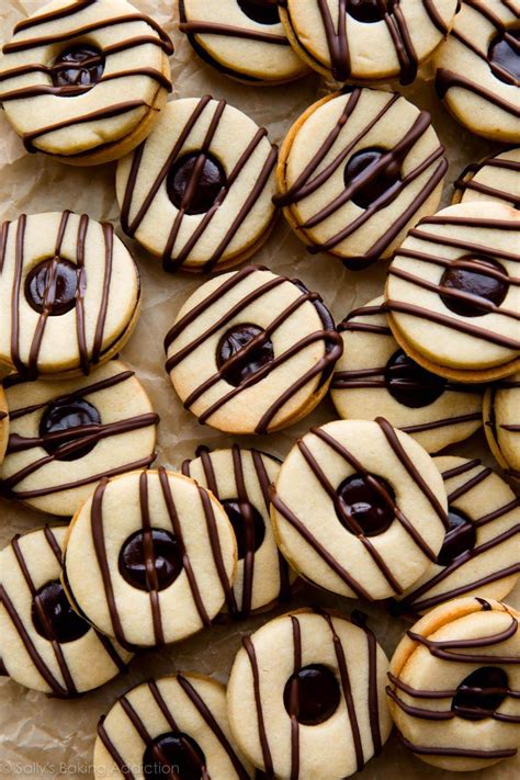 Indulge in Delectable Striped Fudge Cookie Sandwiches
