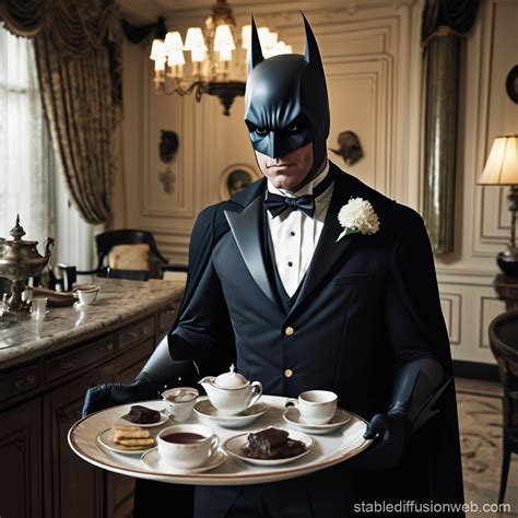 Batman as a Butler | Stable Diffusion Online