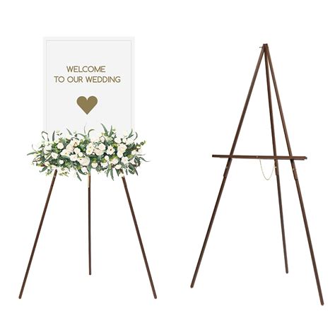 Snapklik.com : MEEDEN Easel Stand For Wedding Sign: Wood Tripod For ...